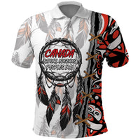 Canada National Indigenous Peoples Day Polo Shirt Dreamcatcher First Nations Heritage Pride