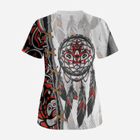 Canada National Indigenous Peoples Day Scrub Top Dreamcatcher First Nations Heritage Pride
