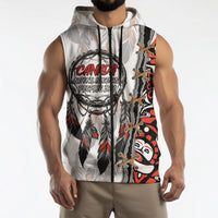 Canada National Indigenous Peoples Day Sleeveless Zip Hoodie Dreamcatcher First Nations Heritage Pride