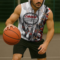 Canada National Indigenous Peoples Day Sleeveless Zip Hoodie Dreamcatcher First Nations Heritage Pride