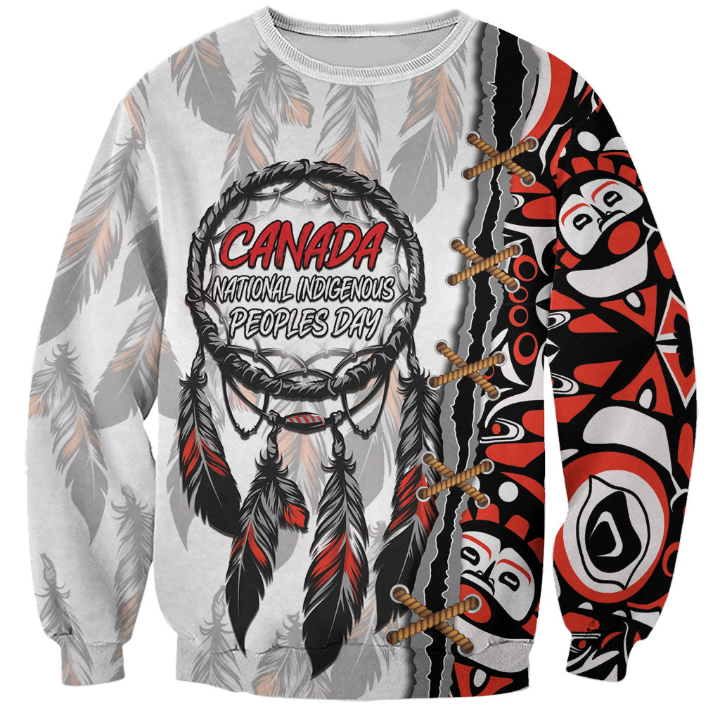 Canada National Indigenous Peoples Day Sweatshirt Dreamcatcher First Nations Heritage Pride