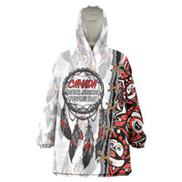 Canada National Indigenous Peoples Day Wearable Blanket Hoodie Dreamcatcher First Nations Heritage Pride