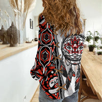 Canada National Indigenous Peoples Day Women Casual Shirt Dreamcatcher First Nations Heritage Pride