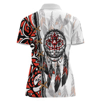 Canada National Indigenous Peoples Day Women Polo Shirt Dreamcatcher First Nations Heritage Pride