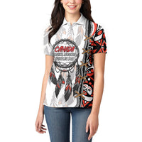 Canada National Indigenous Peoples Day Women Polo Shirt Dreamcatcher First Nations Heritage Pride