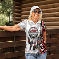 Canada National Indigenous Peoples Day Women Polo Shirt Dreamcatcher First Nations Heritage Pride