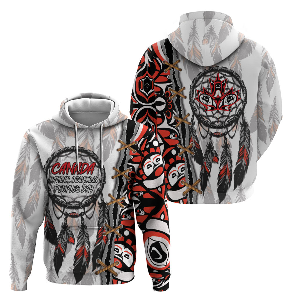 Canada National Indigenous Peoples Day Zip Hoodie Dreamcatcher First Nations Heritage Pride