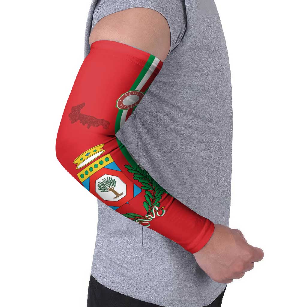 Italy Apulia Arm Sleeves Map Of Apulia With Coat Of Arms - Wonder Print Shop