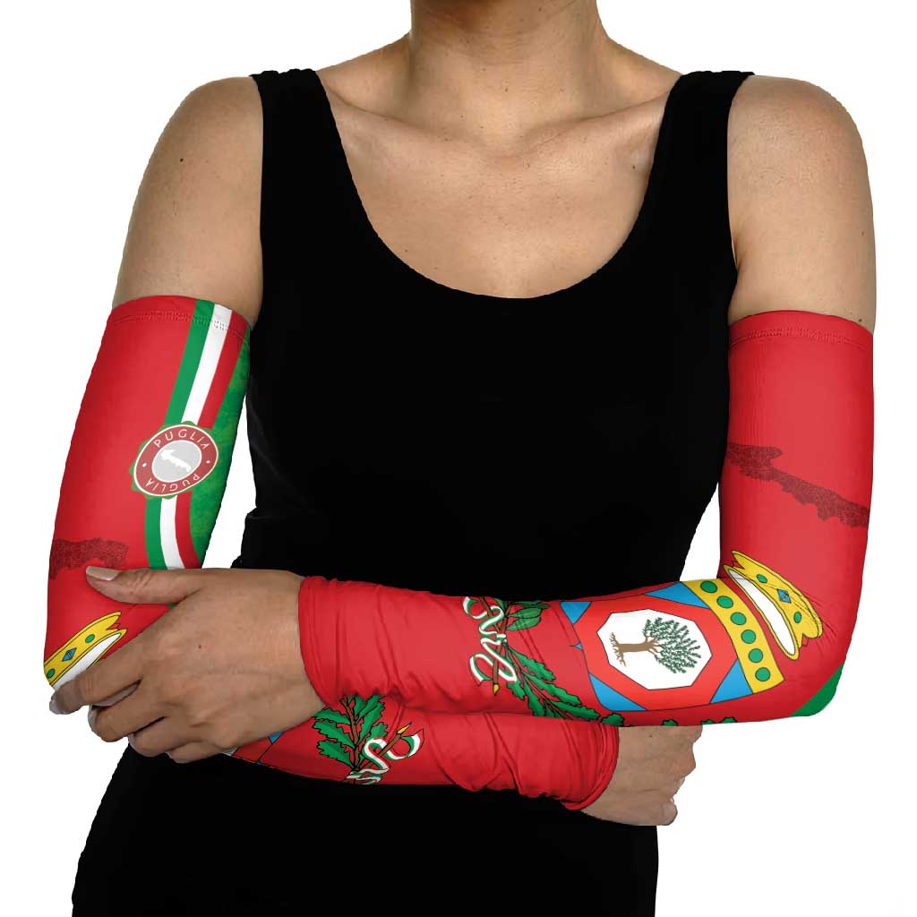 Italy Apulia Arm Sleeves Map Of Apulia With Coat Of Arms - Wonder Print Shop
