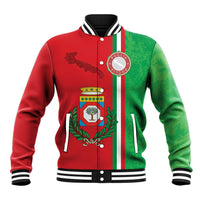 Italy Apulia Baseball Jacket Map Of Apulia With Coat Of Arms LT19