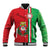 Italy Apulia Baseball Jacket Map Of Apulia With Coat Of Arms - Wonder Print Shop