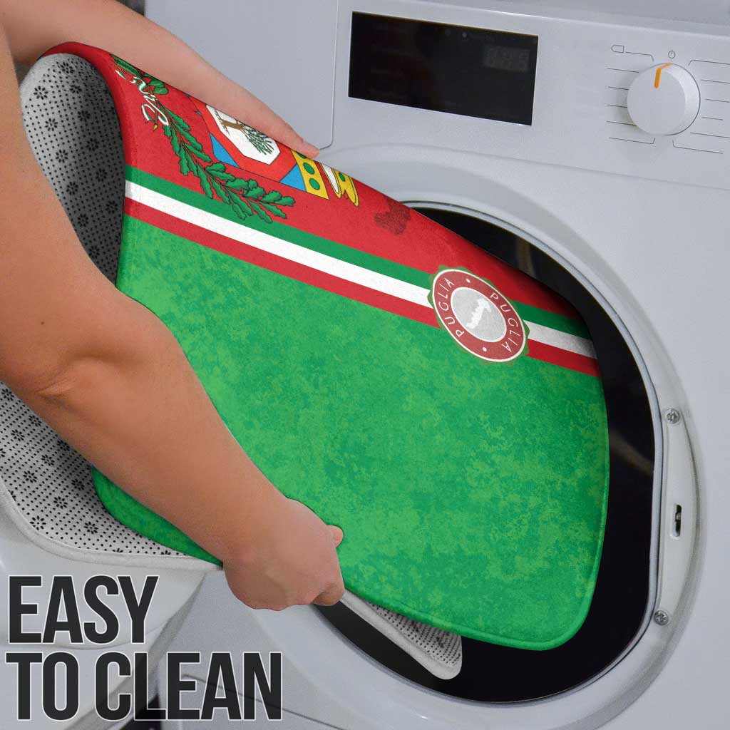 Italy Apulia Bathroom Set Map Of Apulia With Coat Of Arms - Wonder Print Shop