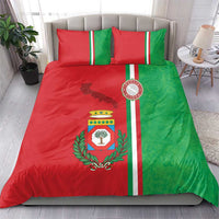 Italy Apulia Bedding Set Map Of Apulia With Coat Of Arms - Wonder Print Shop