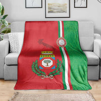 Italy Apulia Blanket Map Of Apulia With Coat Of Arms - Wonder Print Shop
