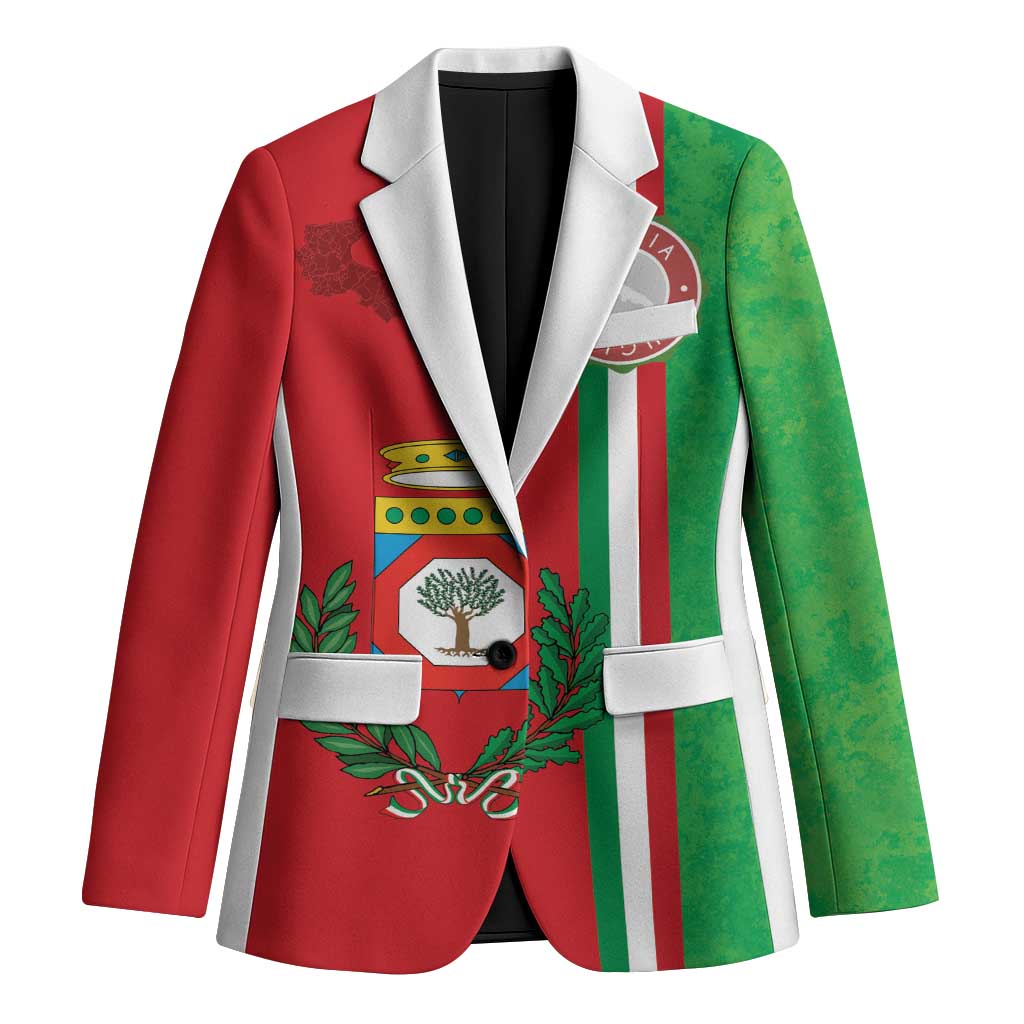 Italy Apulia Blazer Map Of Apulia With Coat Of Arms LT19