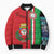 Italy Apulia Bomber Puffer Jacket Map Of Apulia With Coat Of Arms - Wonder Print Shop