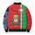 Italy Apulia Bomber Puffer Jacket Map Of Apulia With Coat Of Arms - Wonder Print Shop