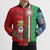 Italy Apulia Bomber Puffer Jacket Map Of Apulia With Coat Of Arms - Wonder Print Shop