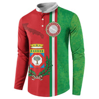 Italy Apulia Button Sweatshirt Map Of Apulia With Coat Of Arms LT19