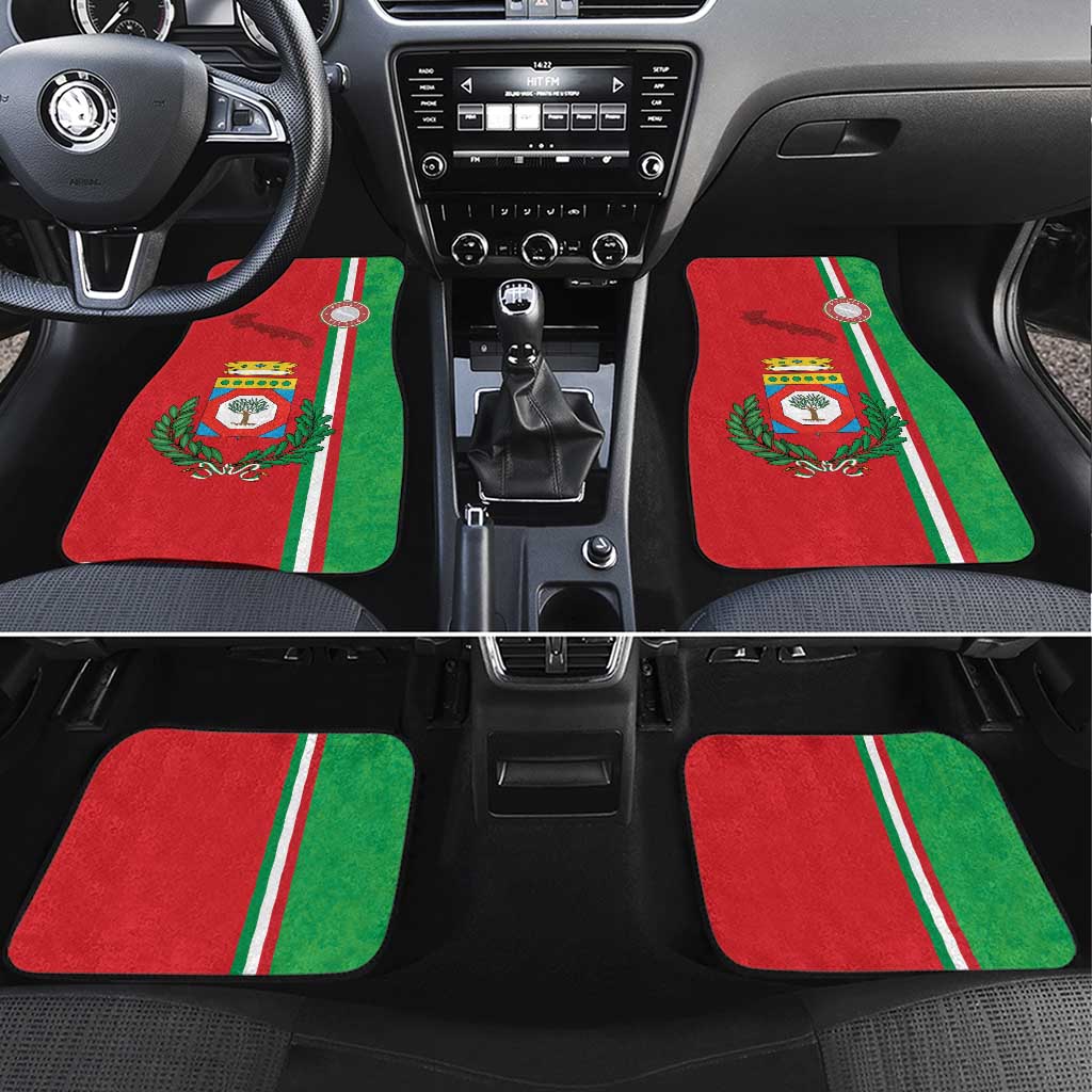 Italy Apulia Car Mats Map Of Apulia With Coat Of Arms - Wonder Print Shop