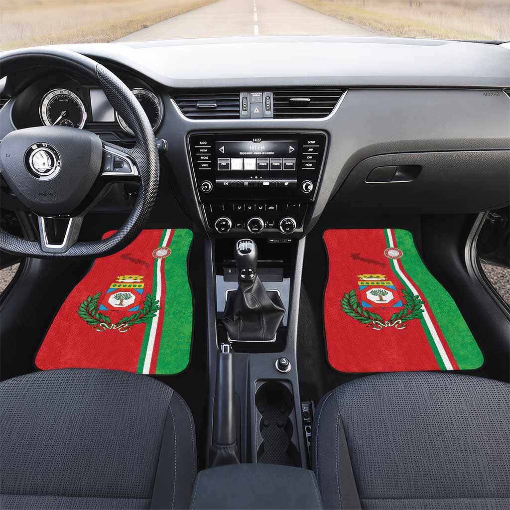 Italy Apulia Car Mats Map Of Apulia With Coat Of Arms - Wonder Print Shop