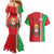 Italy Apulia Couples Matching Mermaid Dress and Hawaiian Shirt Map Of Apulia With Coat Of Arms - Wonder Print Shop