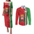 Italy Apulia Couples Matching Puletasi and Long Sleeve Button Shirt Map Of Apulia With Coat Of Arms - Wonder Print Shop