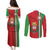 Italy Apulia Couples Matching Puletasi and Long Sleeve Button Shirt Map Of Apulia With Coat Of Arms - Wonder Print Shop