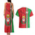 Italy Apulia Couples Matching Tank Maxi Dress and Hawaiian Shirt Map Of Apulia With Coat Of Arms - Wonder Print Shop