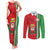Italy Apulia Couples Matching Tank Maxi Dress and Long Sleeve Button Shirt Map Of Apulia With Coat Of Arms - Wonder Print Shop