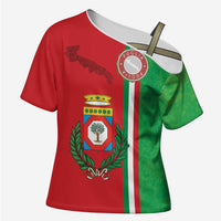 Italy Apulia Cross Shoulder Shirt Map Of Apulia With Coat Of Arms LT19
