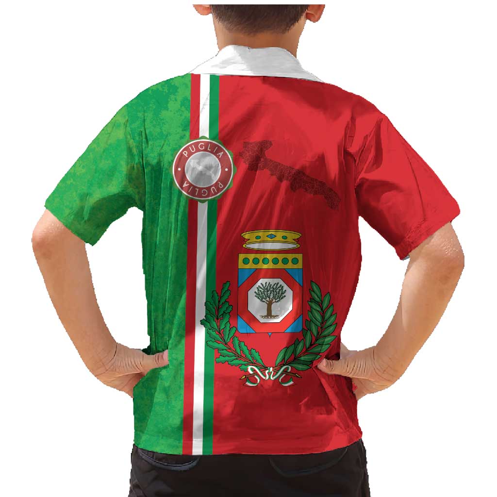 Italy Apulia Family Matching Mermaid Dress and Hawaiian Shirt Map Of Apulia With Coat Of Arms LT19