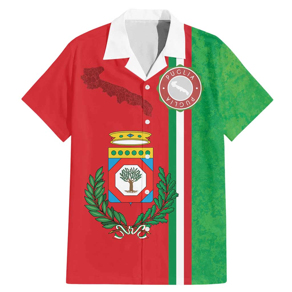 Italy Apulia Family Matching Mermaid Dress and Hawaiian Shirt Map Of Apulia With Coat Of Arms LT19