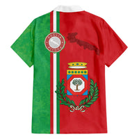 Italy Apulia Family Matching Off The Shoulder Long Sleeve Dress and Hawaiian Shirt Map Of Apulia With Coat Of Arms LT19