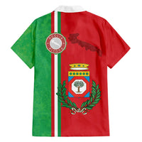 Italy Apulia Family Matching Off Shoulder Short Dress and Hawaiian Shirt Map Of Apulia With Coat Of Arms LT19