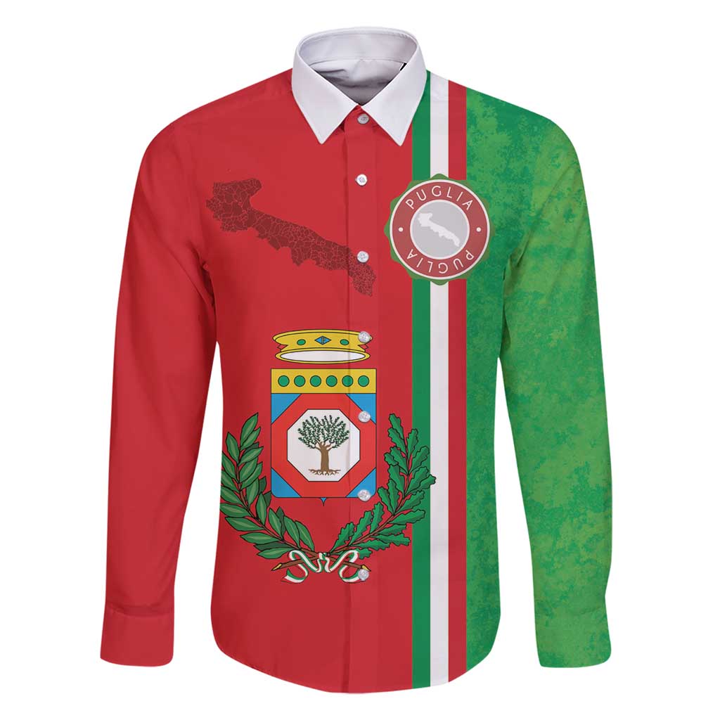 Italy Apulia Family Matching Off Shoulder Short Dress and Hawaiian Shirt Map Of Apulia With Coat Of Arms LT19