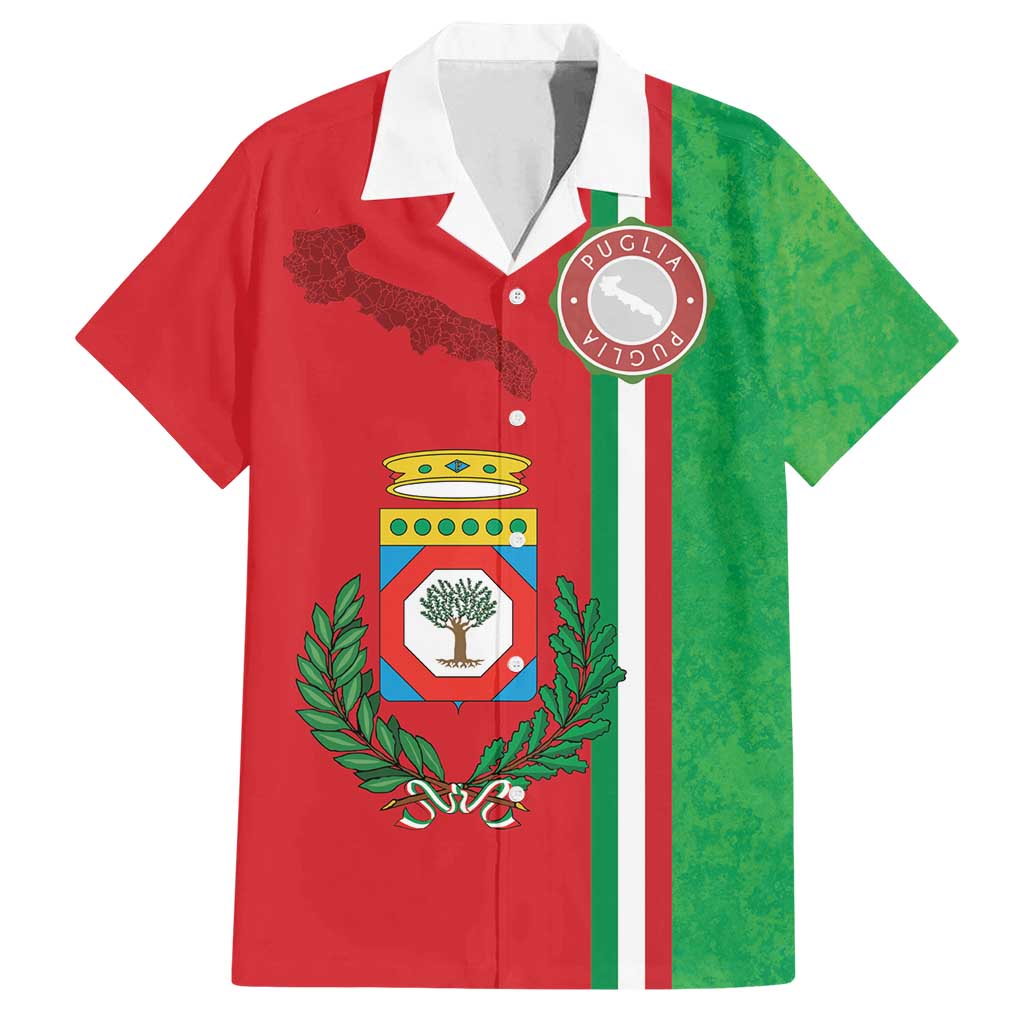 Italy Apulia Family Matching Puletasi and Hawaiian Shirt Map Of Apulia With Coat Of Arms LT19