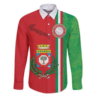 Italy Apulia Family Matching Short Sleeve Bodycon Dress and Hawaiian Shirt Map Of Apulia With Coat Of Arms LT19