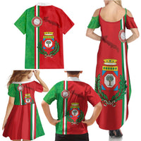 Italy Apulia Family Matching Summer Maxi Dress and Hawaiian Shirt Map Of Apulia With Coat Of Arms LT19