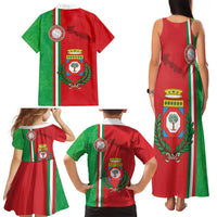 Italy Apulia Family Matching Tank Maxi Dress and Hawaiian Shirt Map Of Apulia With Coat Of Arms LT19