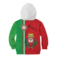 Italy Apulia Kid Hoodie Map Of Apulia With Coat Of Arms LT19