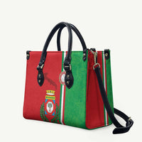 Italy Apulia Leather Bag Map Of Apulia With Coat Of Arms - Wonder Print Shop