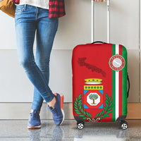 Italy Apulia Luggage Cover Map Of Apulia With Coat Of Arms - Wonder Print Shop