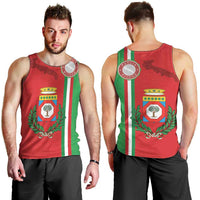 Italy Apulia Men Tank Top Map Of Apulia With Coat Of Arms LT19