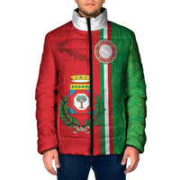 Italy Apulia Padded Jacket Map Of Apulia With Coat Of Arms LT19