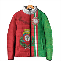 Italy Apulia Padded Jacket Map Of Apulia With Coat Of Arms LT19