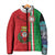 Italy Apulia Padded Jacket Map Of Apulia With Coat Of Arms - Wonder Print Shop
