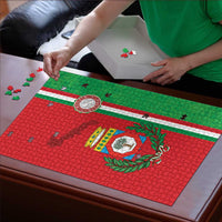 Italy Apulia Puzzle Map Of Apulia With Coat Of Arms - Wonder Print Shop