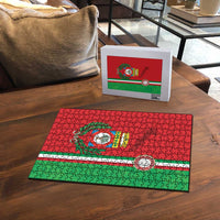 Italy Apulia Puzzle Map Of Apulia With Coat Of Arms - Wonder Print Shop