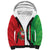 Italy Apulia Sherpa Hoodie Map Of Apulia With Coat Of Arms - Wonder Print Shop